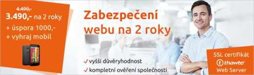 Získejte SSL certifikát se slevou a mobilním telefonem!