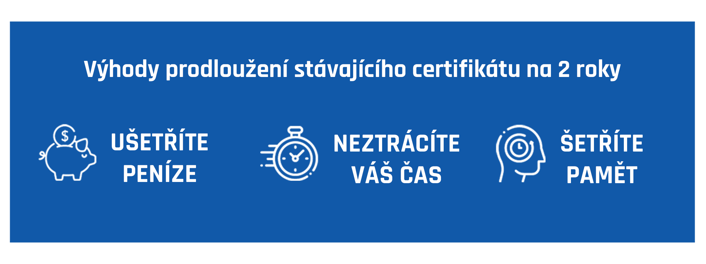 Získajte certifikát na dva roky